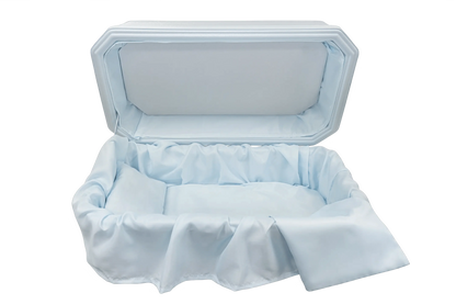 Platinum Pet Casket | Blue
