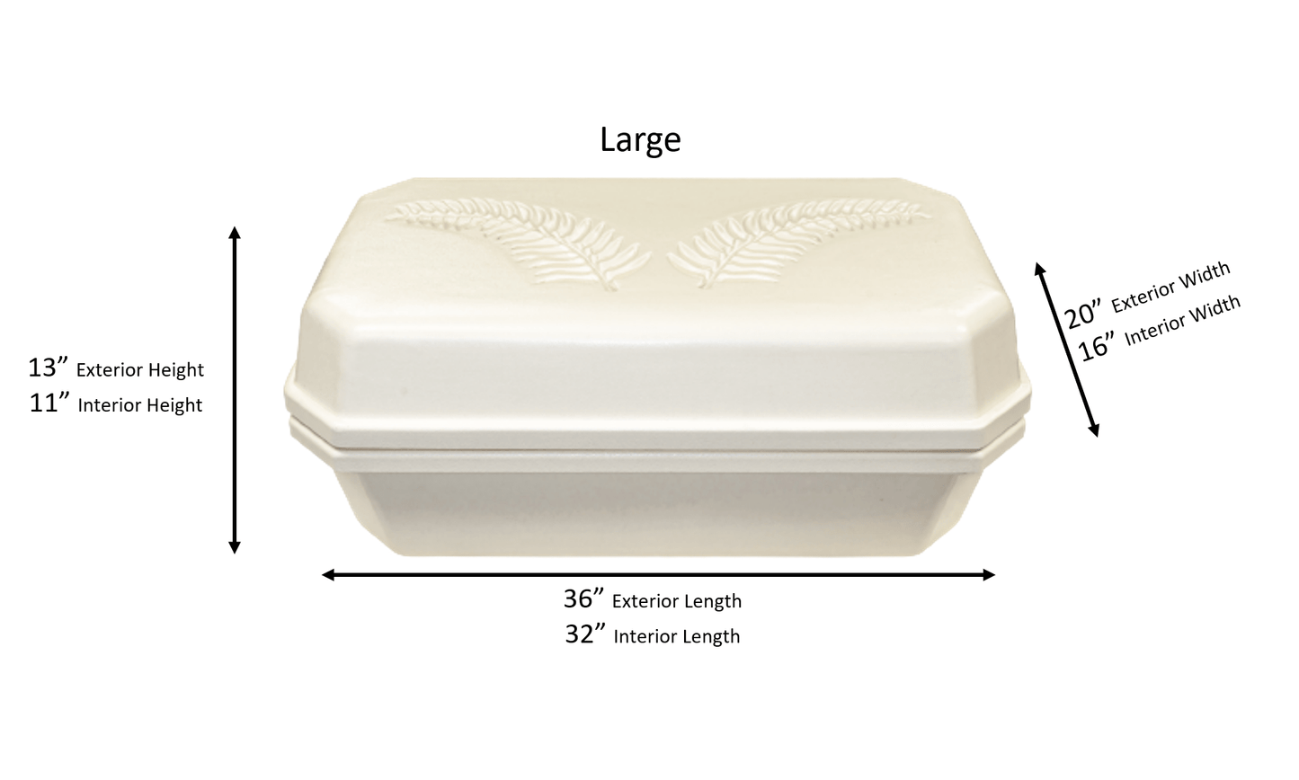 Platinum Pet Casket | Almond With Cream