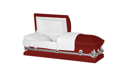Steel Pet Casket | Red