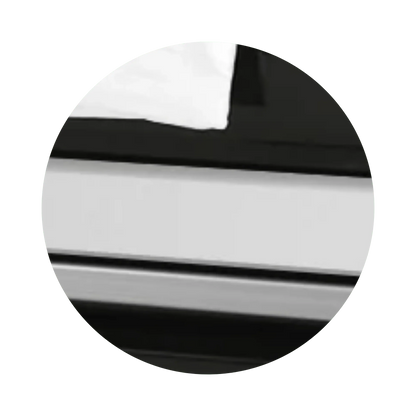 Reflections XL | Black Steel Oversize Casket with White Interior