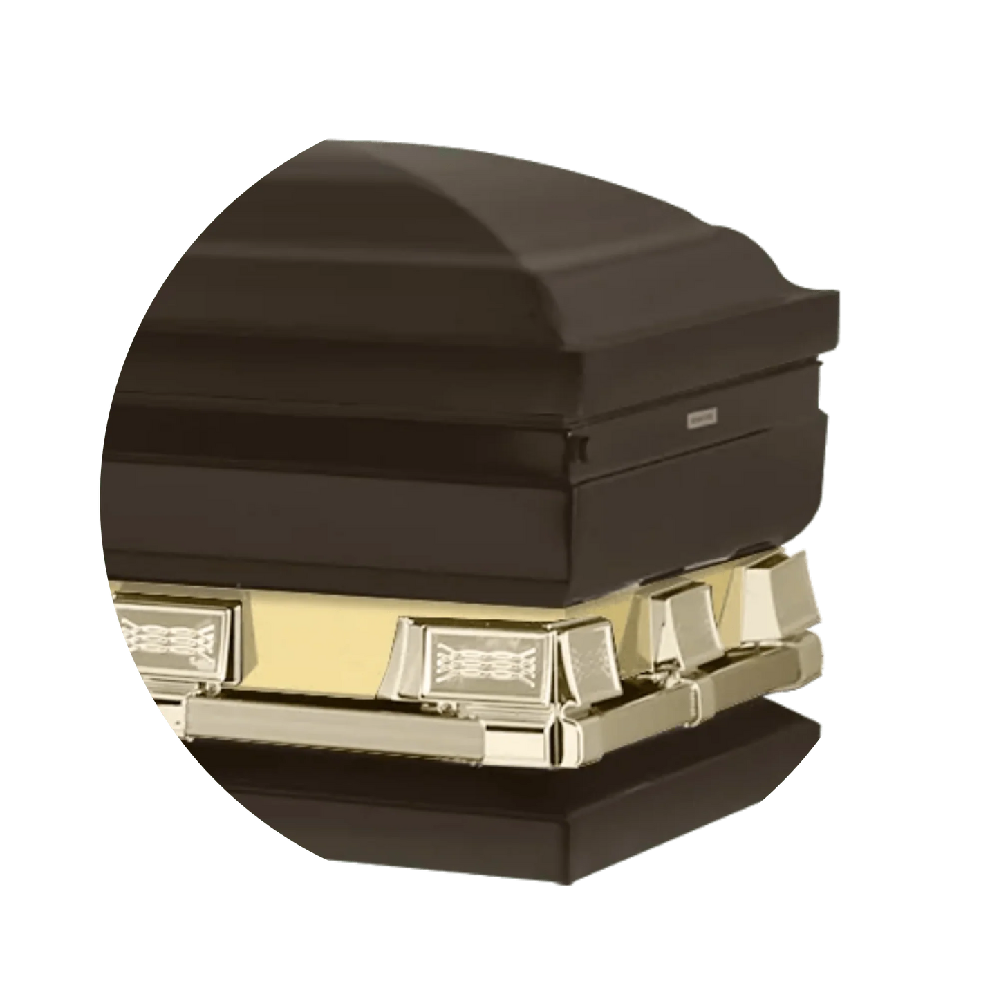 Reflections XL | Bronze Steel Oversize Casket with Rosetan Interior