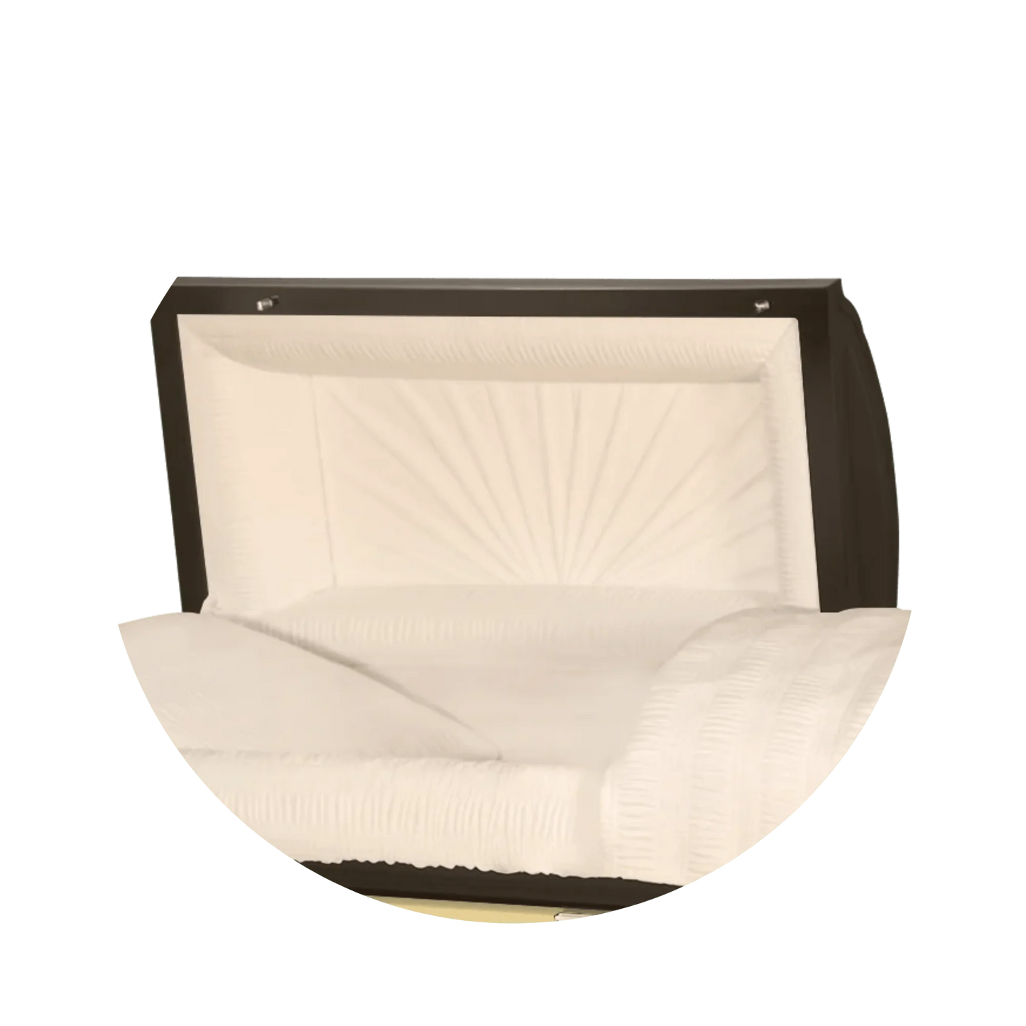 Reflections XL | Bronze Steel Oversize Casket with Rosetan Interior