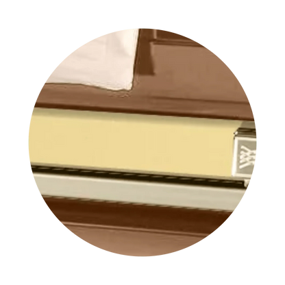 Reflections XL | Copper Steel Oversize Casket with Rosetan Interior