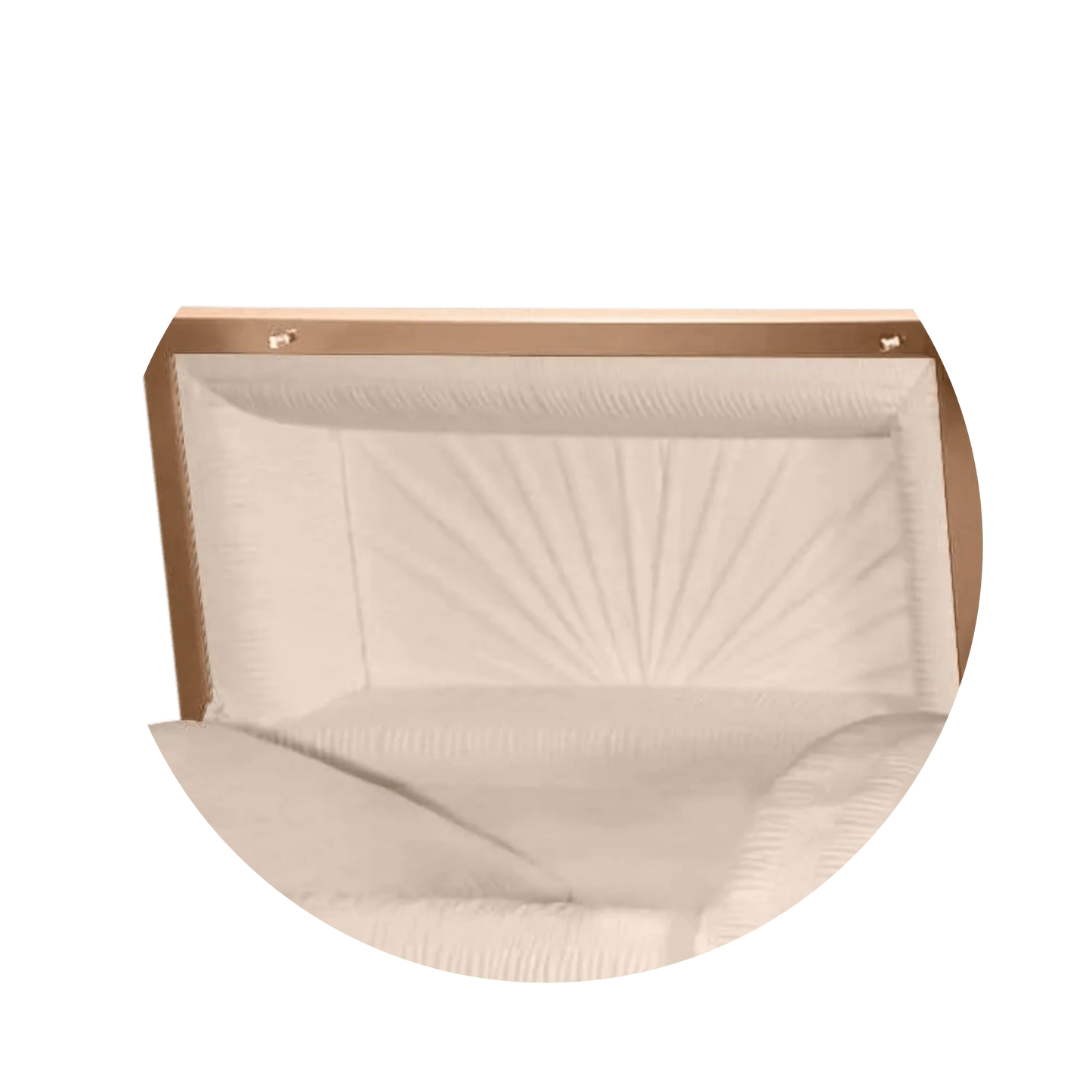 Reflections XL | Copper Steel Oversize Casket with Rosetan Interior