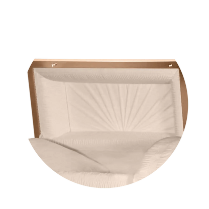 Reflections XL | Copper Steel Oversize Casket with Rosetan Interior
