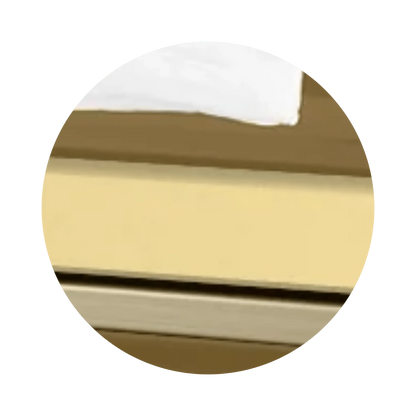Reflections XL | Gold Steel Oversize Casket with White Interior