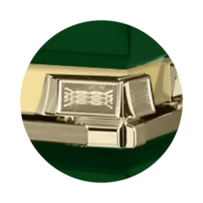 Reflections XL | Green Steel Oversize Casket with White Interior
