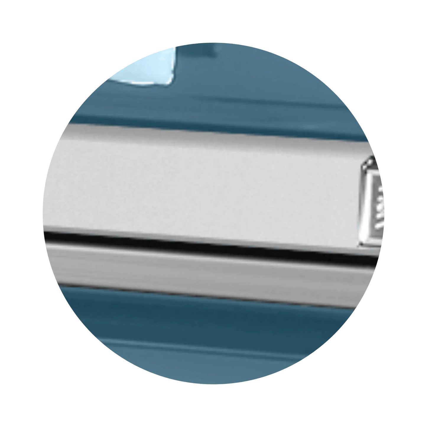 Reflections XL | Light Blue Steel Oversize Casket with Light Blue Interior