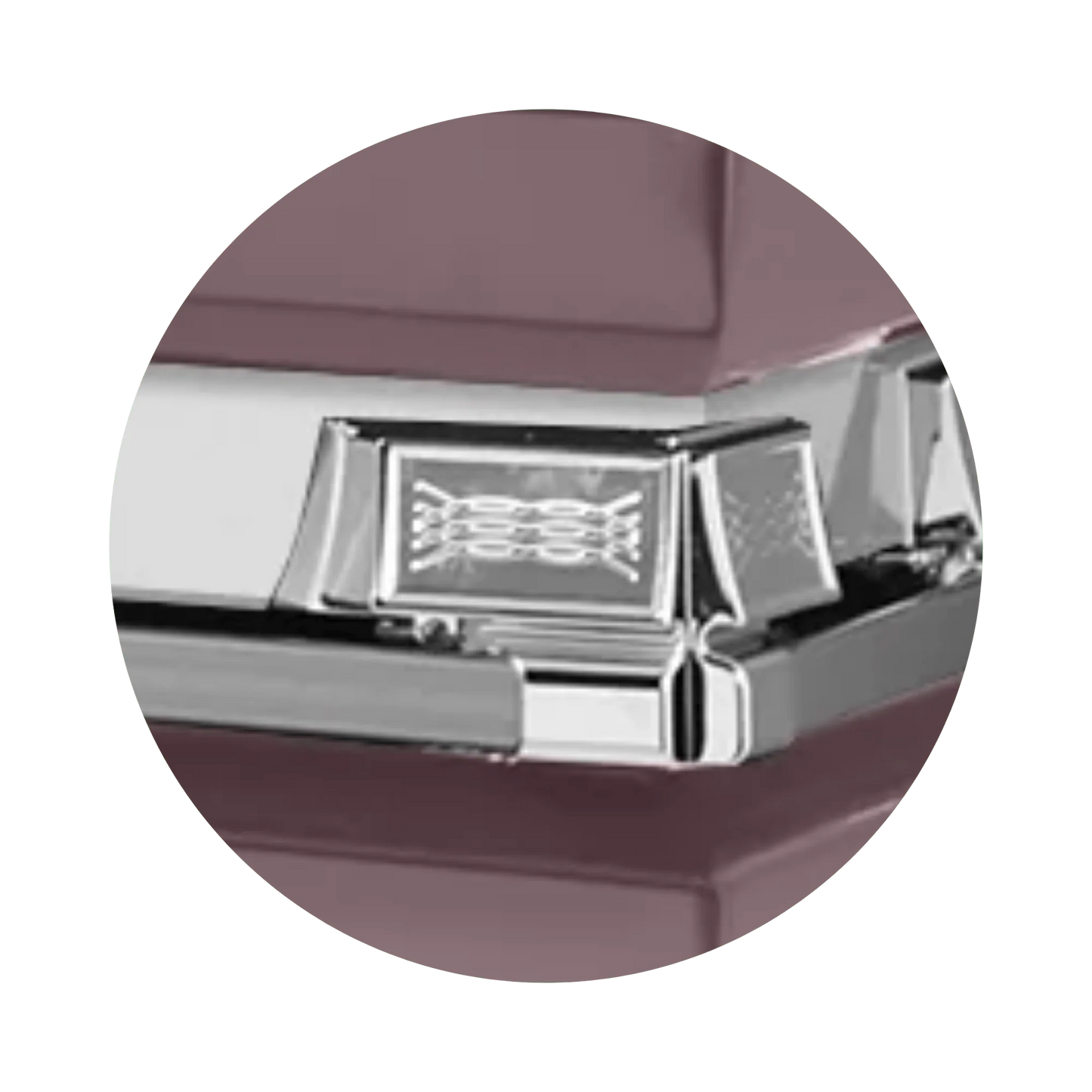 Reflections XL | Orchid Steel Oversize Casket with Pink Interior