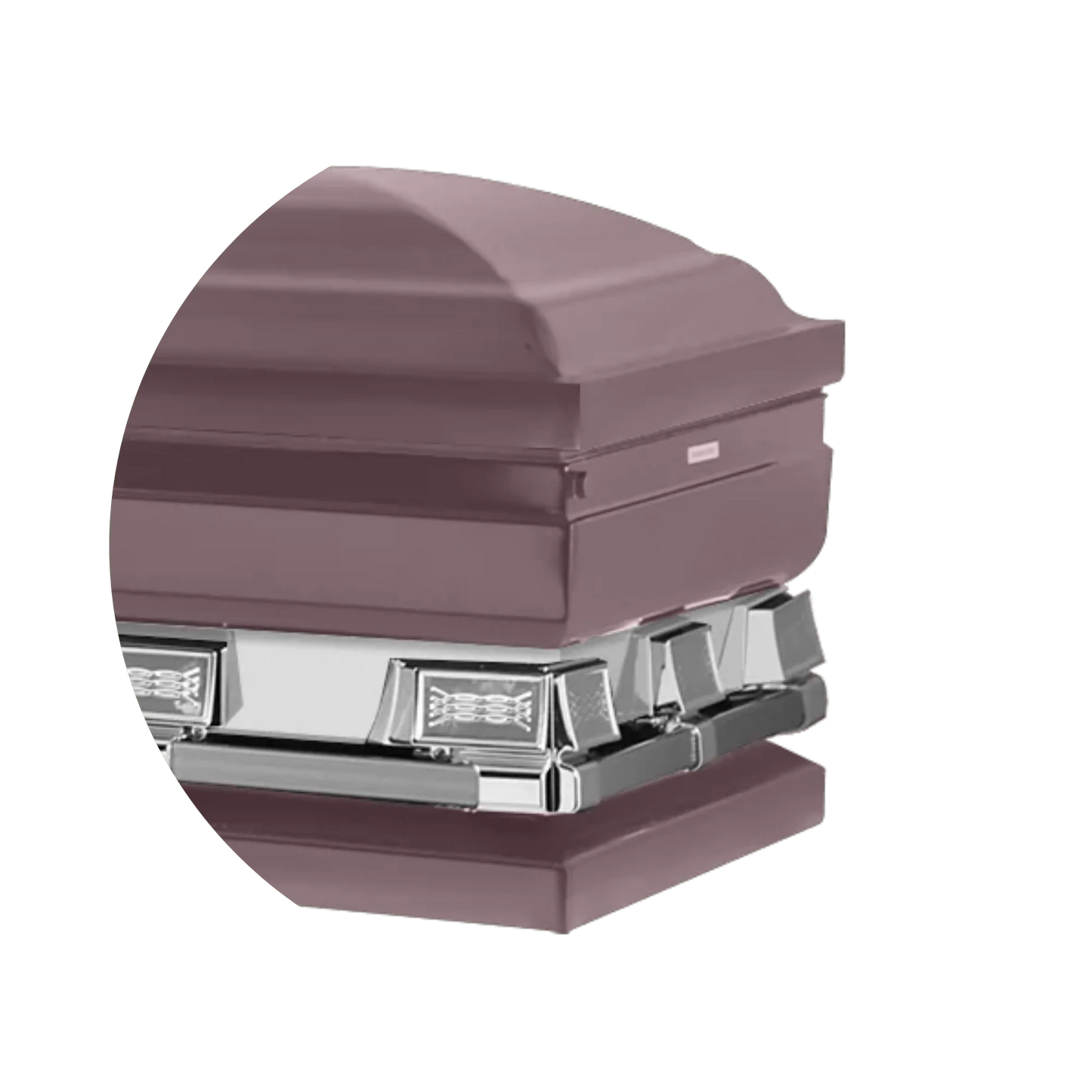 Reflections XL | Orchid Steel Oversize Casket with Pink Interior