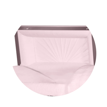 Reflections XL | Orchid Steel Oversize Casket with Pink Interior