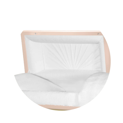 Reflections XL | Pink Steel Oversize Casket with White Interior