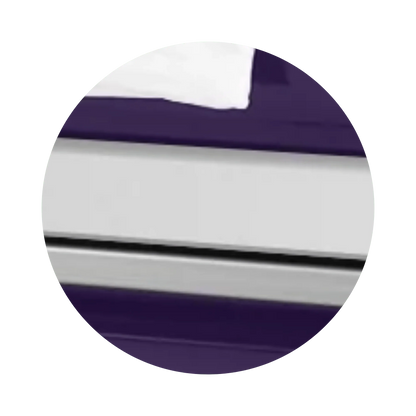 Reflections XL | Purple Steel Oversize Casket with White Interior