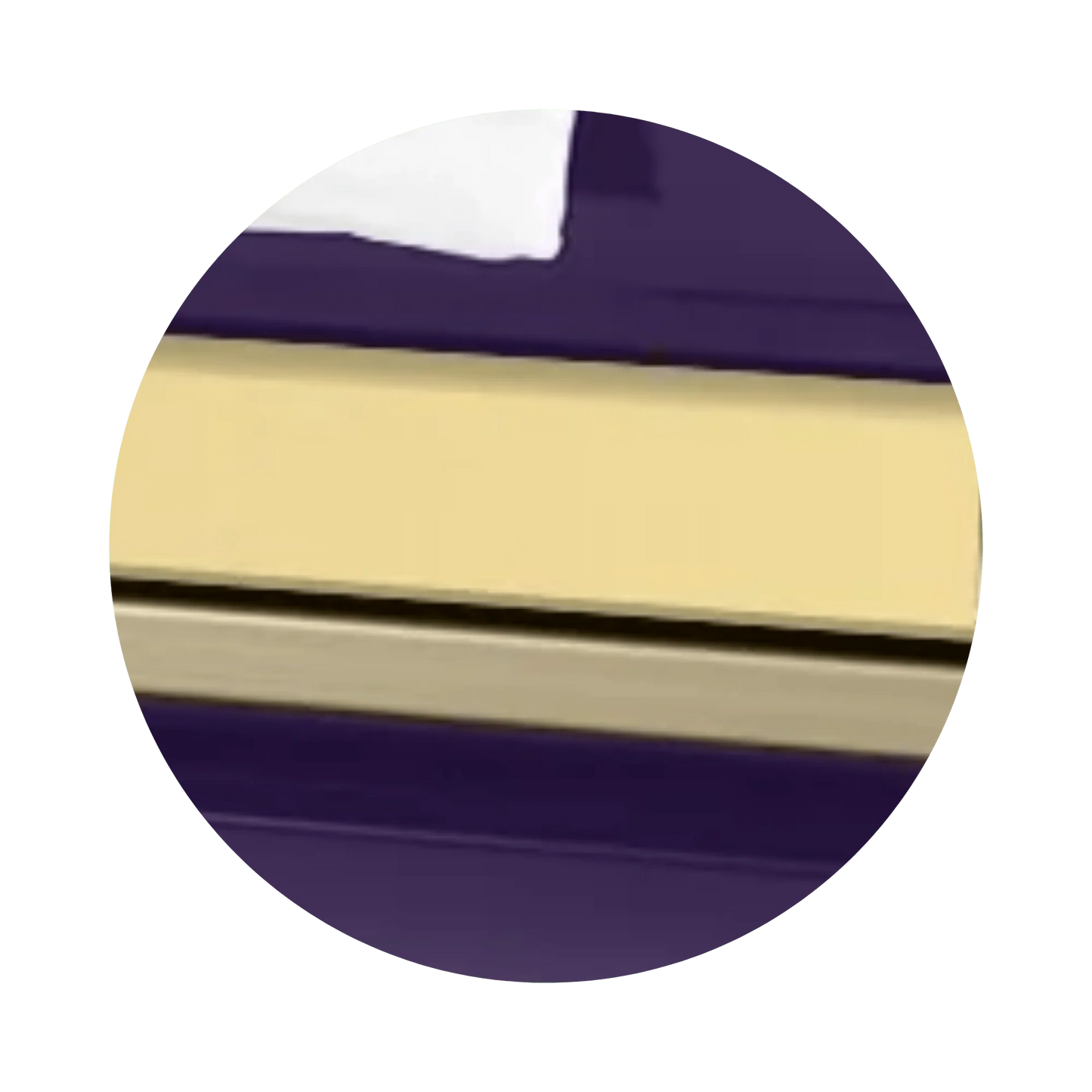 Reflections XL | Purple and Gold Steel Oversize Casket with White Interior