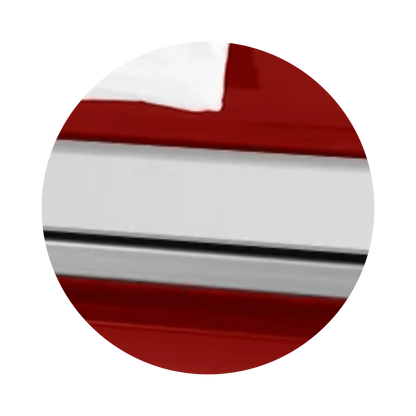 Reflections XL | Red Steel Oversize Casket with White Interior