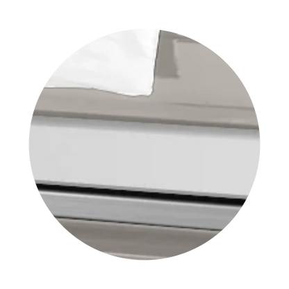 Reflections XL | Silver Steel Oversize Casket with White Interior
