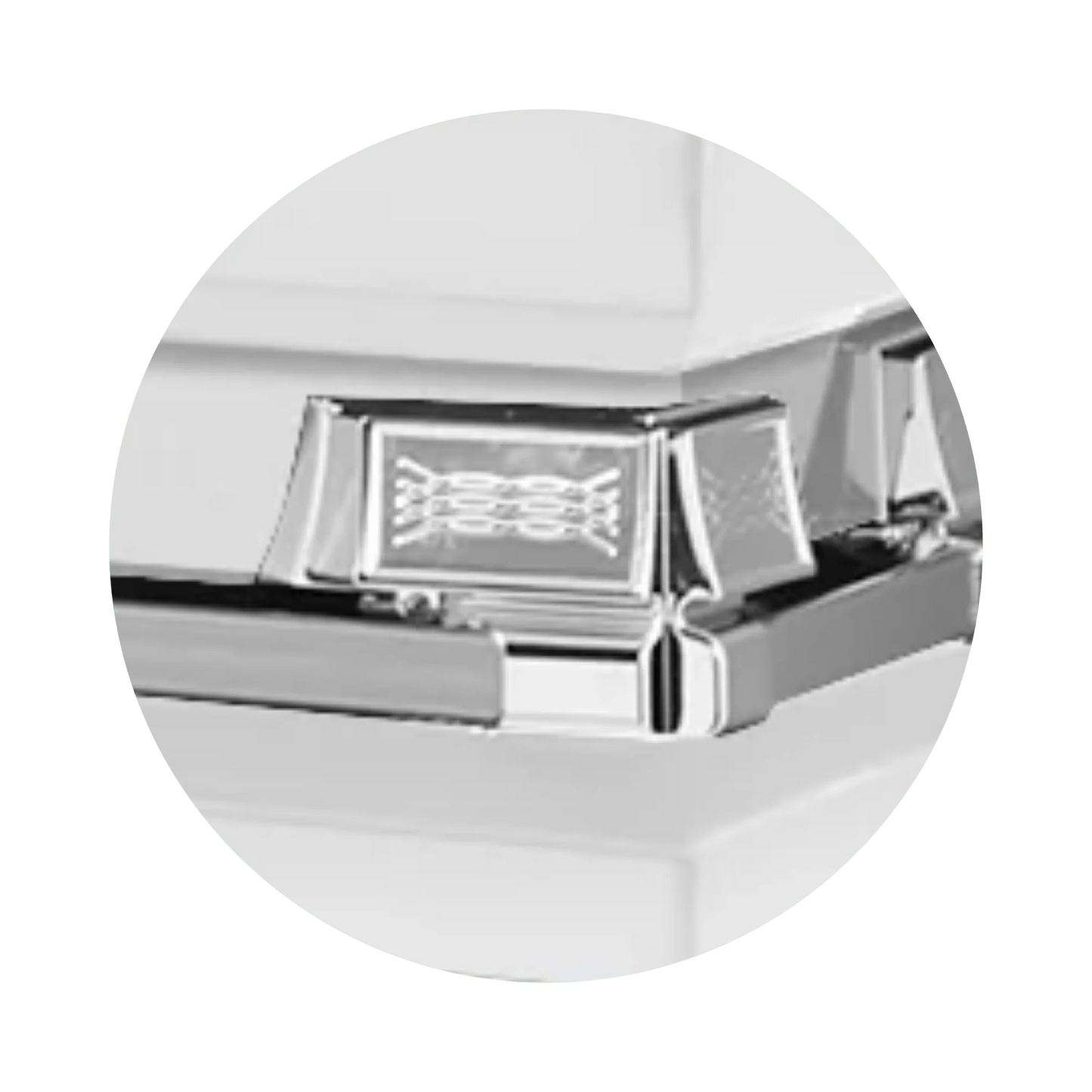 Reflections XL | White Steel Oversize Casket with White Interior