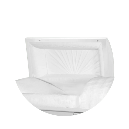 Reflections XL | White Steel Oversize Casket with White Interior