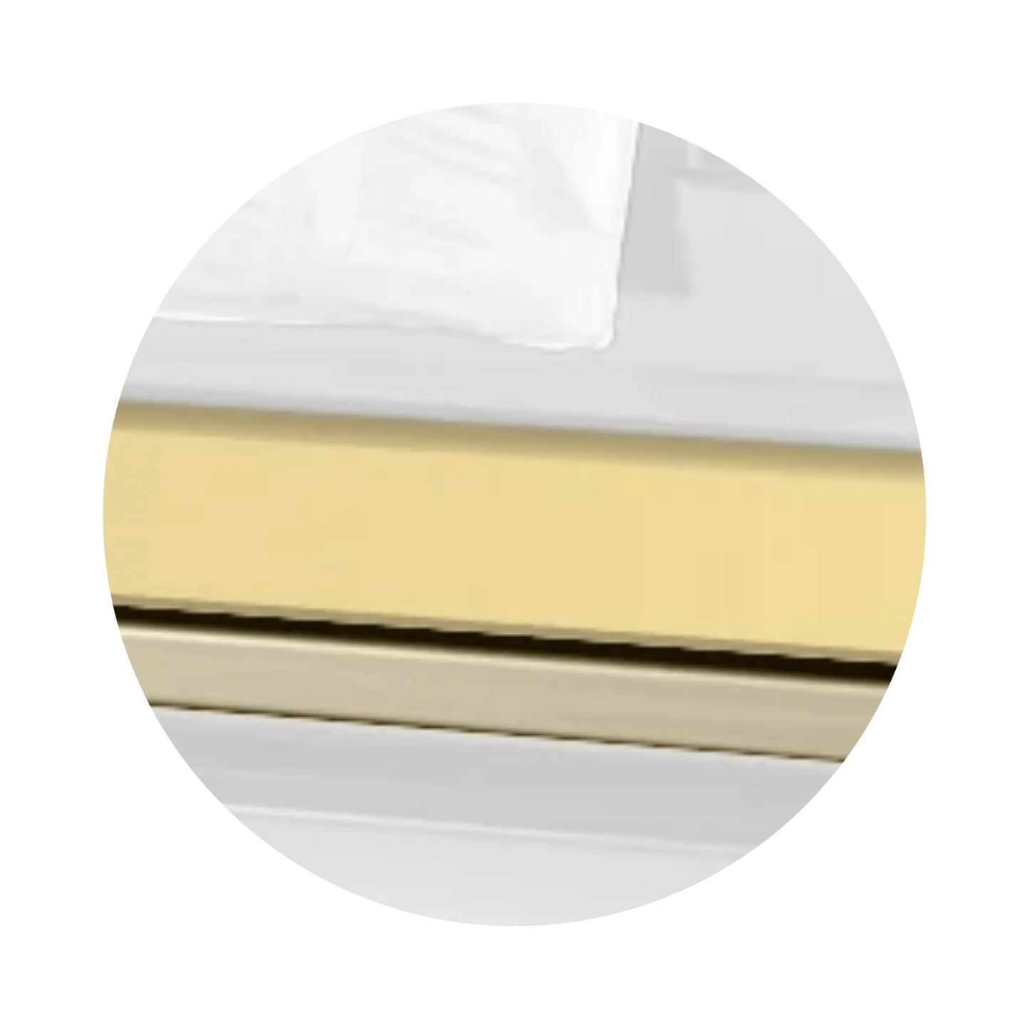 Reflections XL | White and Gold Steel Oversize Casket with White Interior