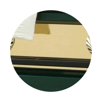 Reflections Series | Hunter Green Steel Casket with White Interior