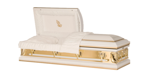 Grace | White Steel Religious Casket