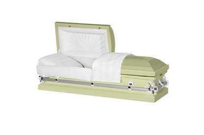 Steel Pet Casket | Soft Yellow