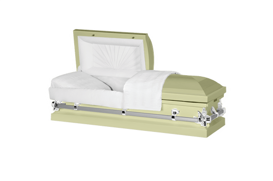 Steel Pet Casket | Soft Yellow