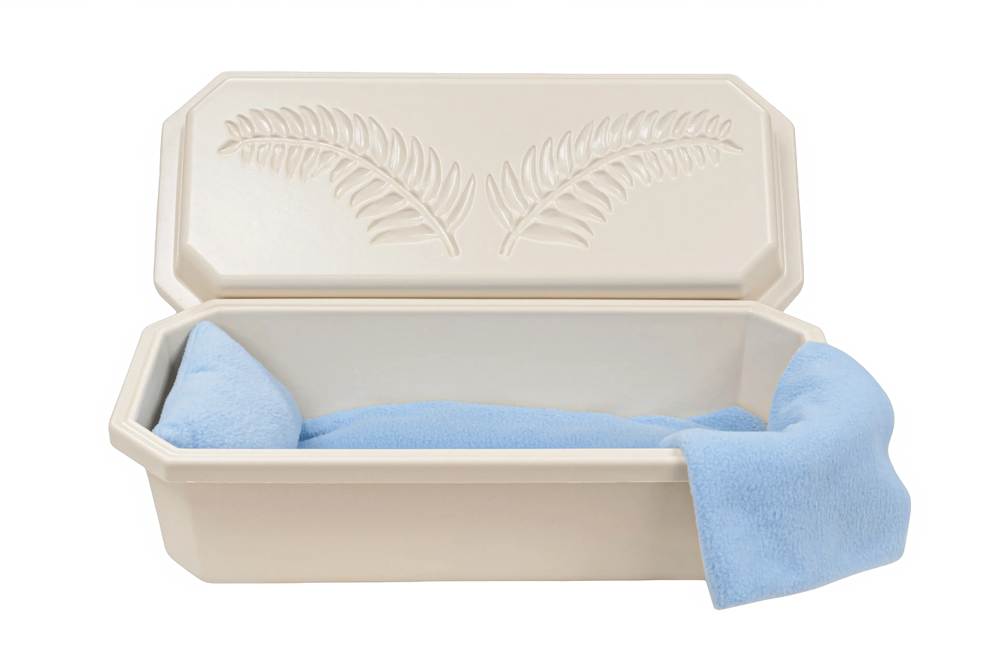 Standard Pet Casket| Almond & Blue