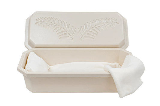 Standard Pet Casket | Almond With Cream