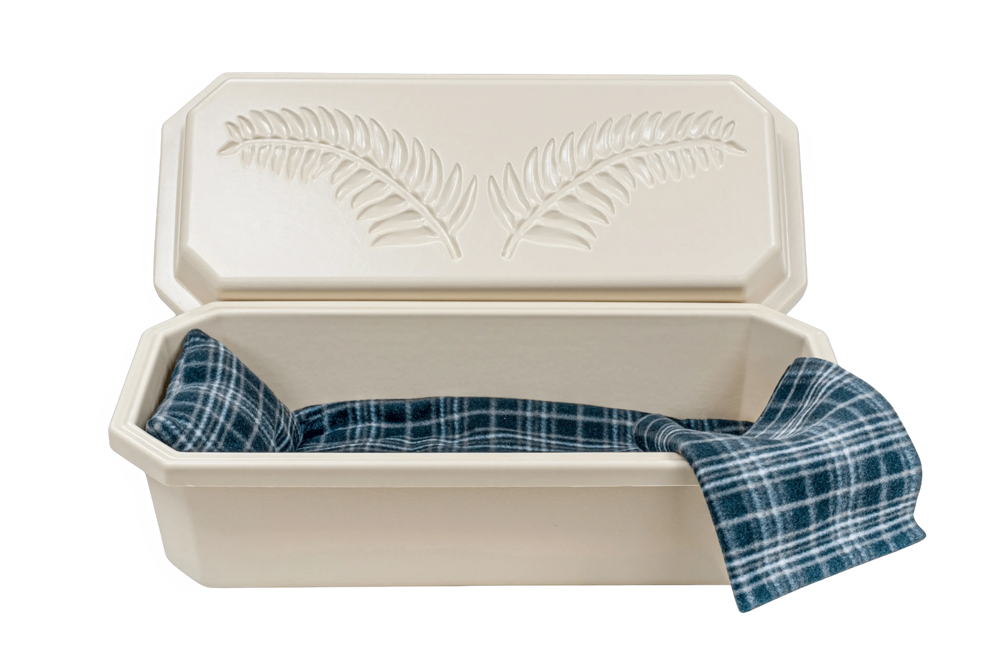 Standard Pet Casket | Almond With Grey