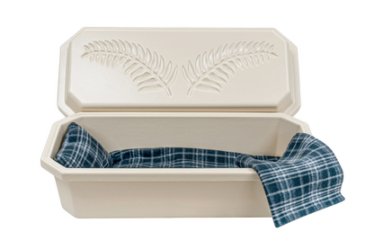 Standard Pet Casket | Almond With Grey