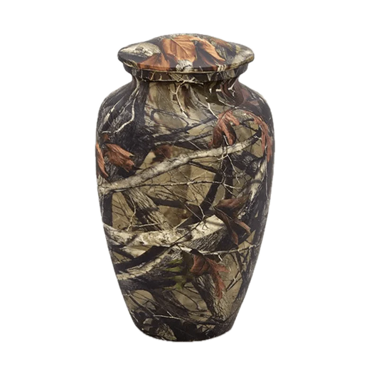 Hydro-Painted Urns - Woodland Camo