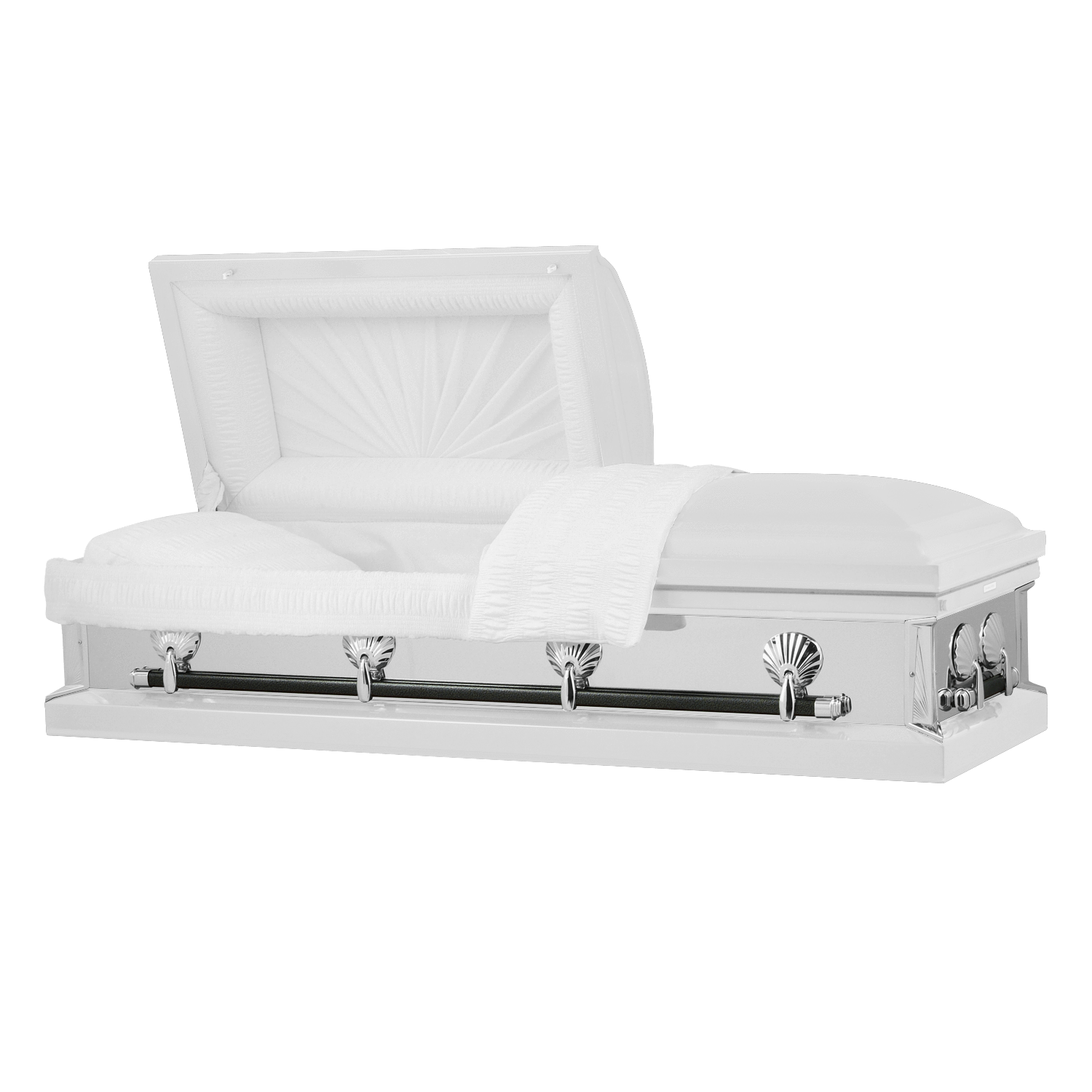 Reflections Series | White Steel Casket with White Interior - Titan Casket