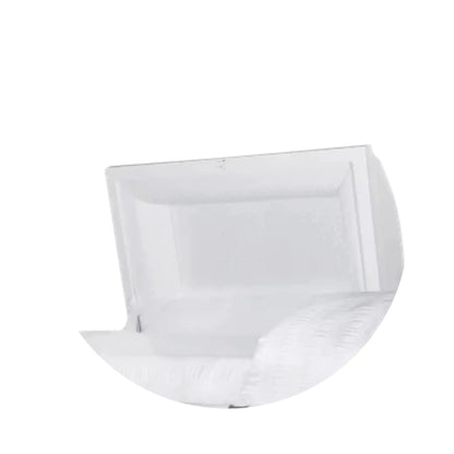 Andover Series | White Steel Casket with White Interior and Gray Hardware