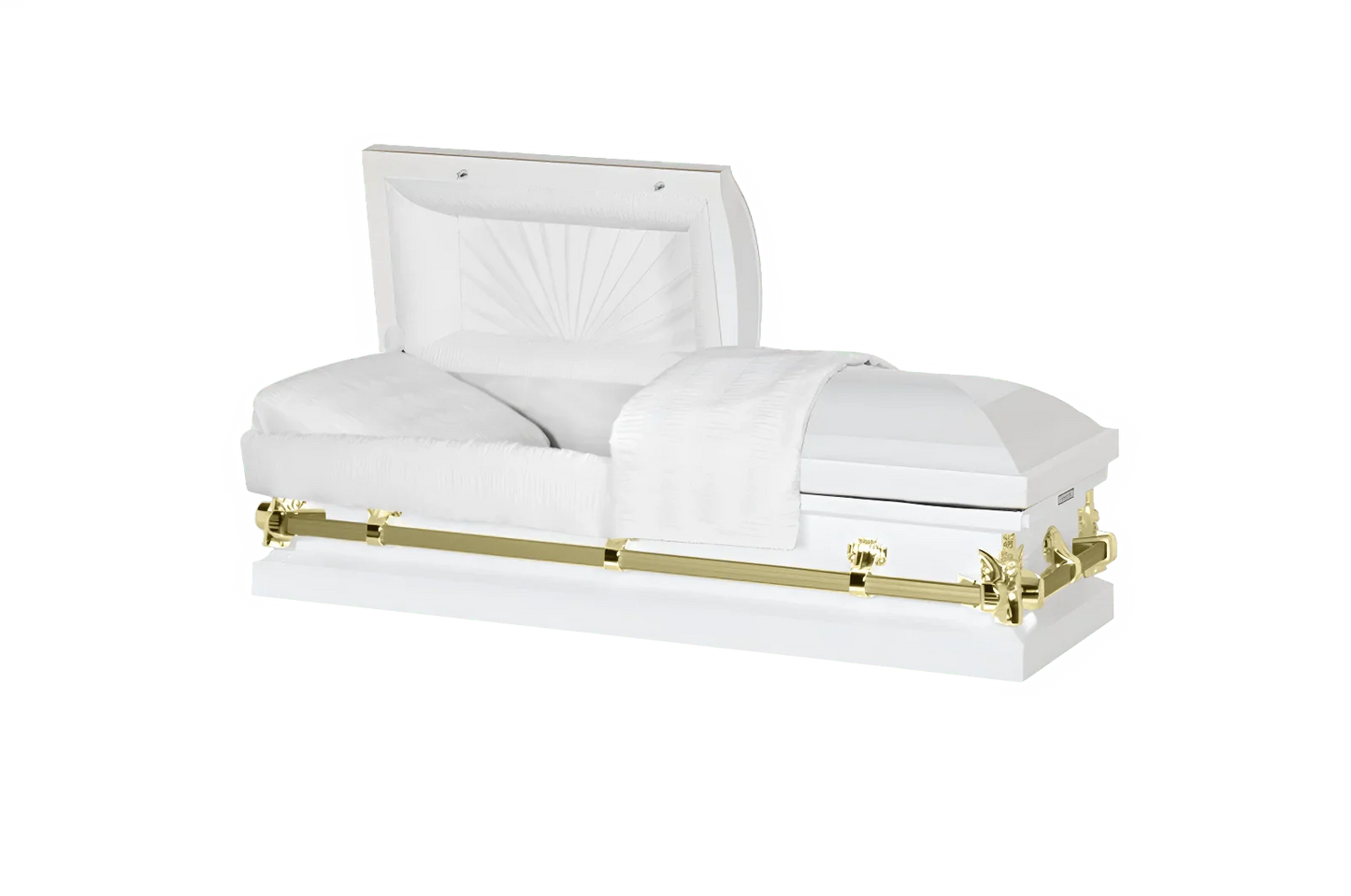 Youth & Child | White & Gold Casket
