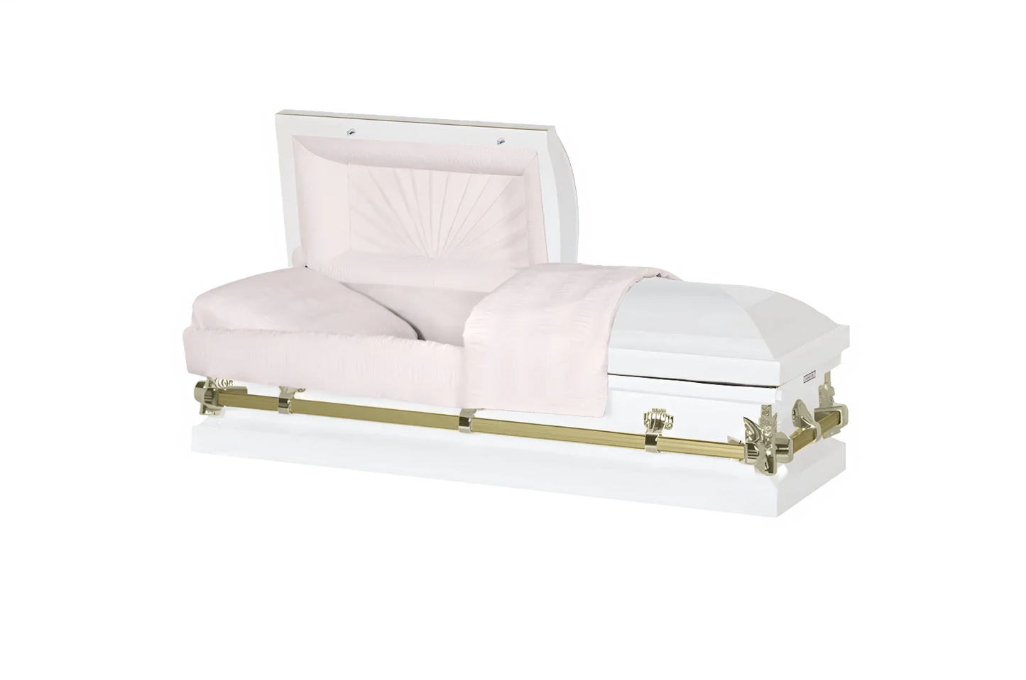 Youth & Child | White & Gold & Pink Youth Casket