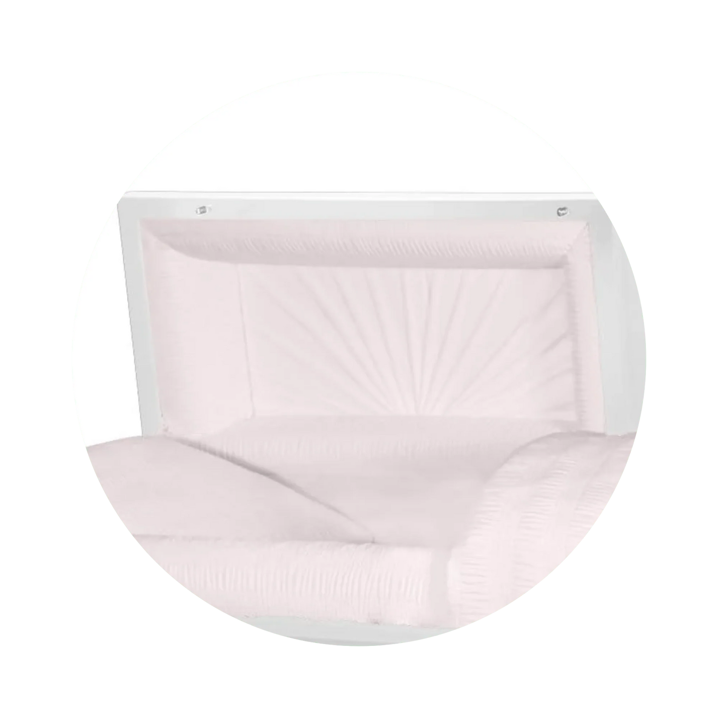 Atlas XL | White and Rose Gold Steel Oversize Casket with Pink Interior