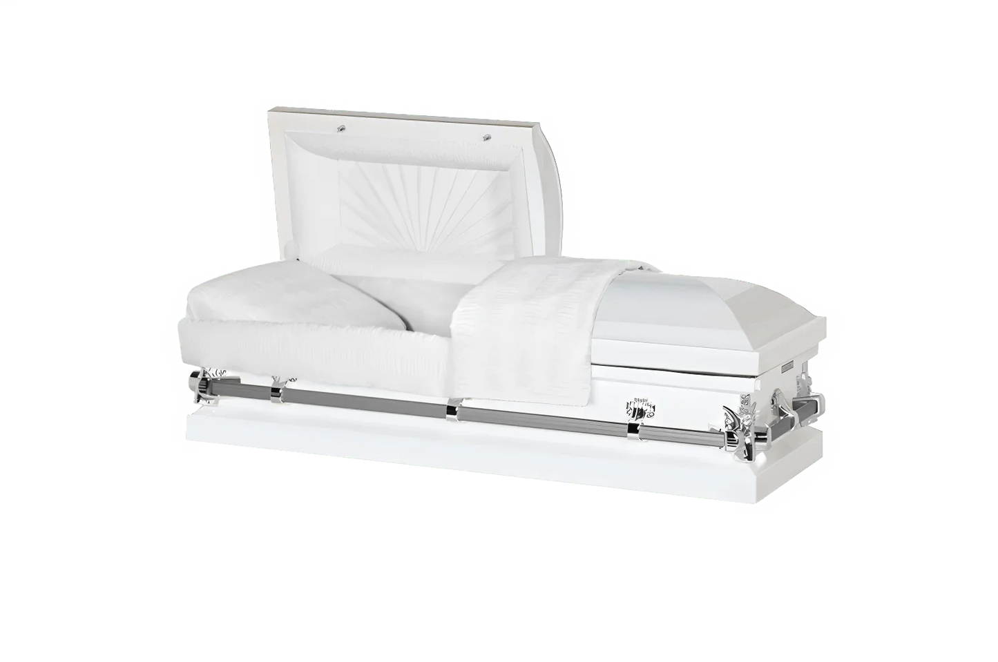 Youth & Child | White & Silver Youth Casket