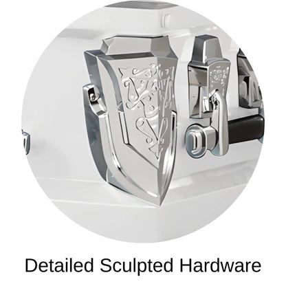 Detailed Sculpted Hardware Of Titan Cambridge Series Casket 