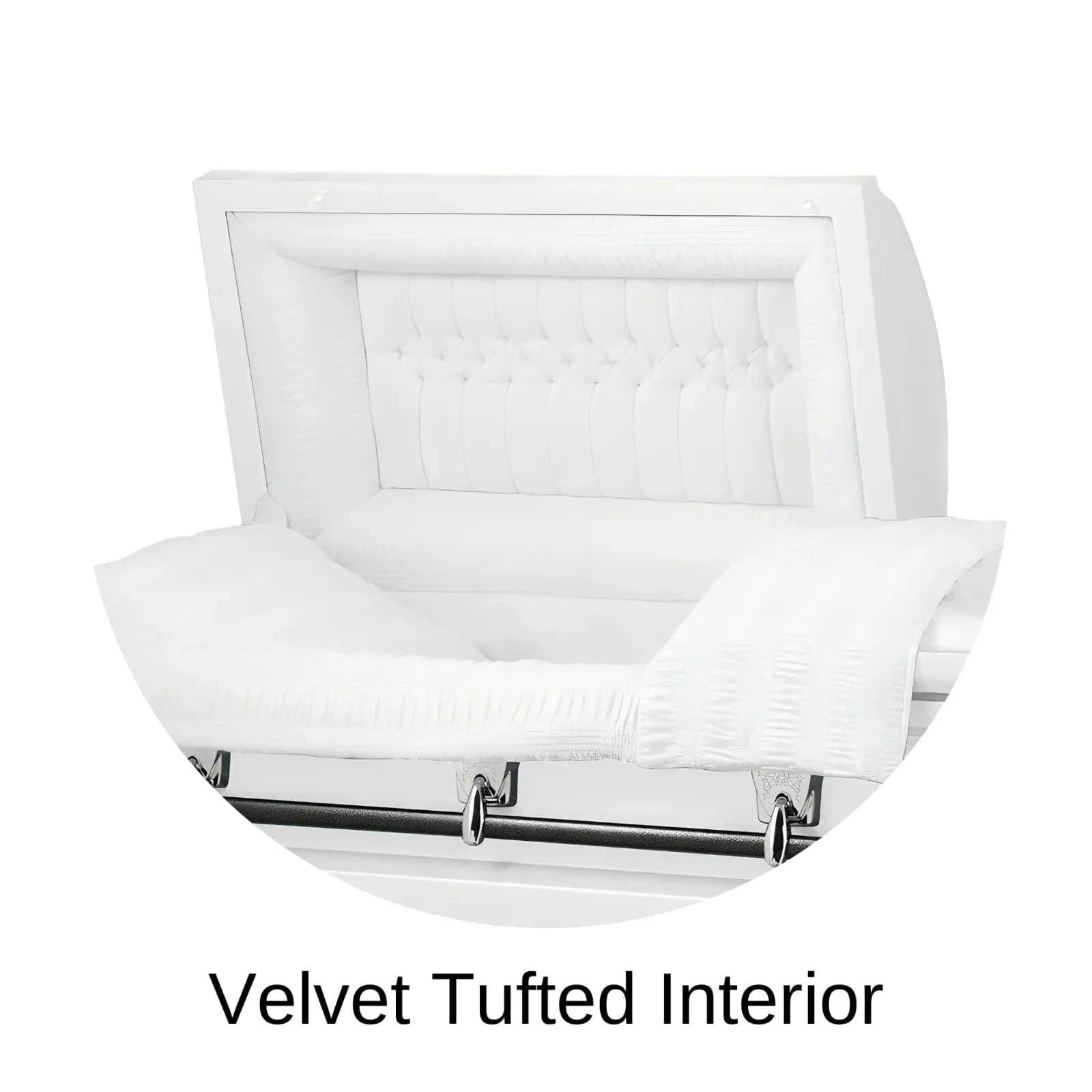 Velvet Tufted Head Panel Of Titan Cambridge Series Casket 