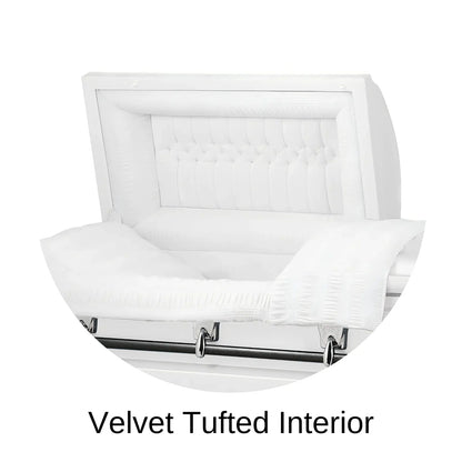 Velvet Tufted Head Panel Of Titan Cambridge Series Casket 