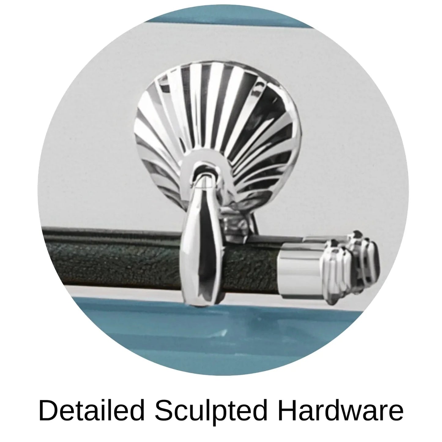 Detailed Sculpted Hardware Of Titan Reflection Series Casket 