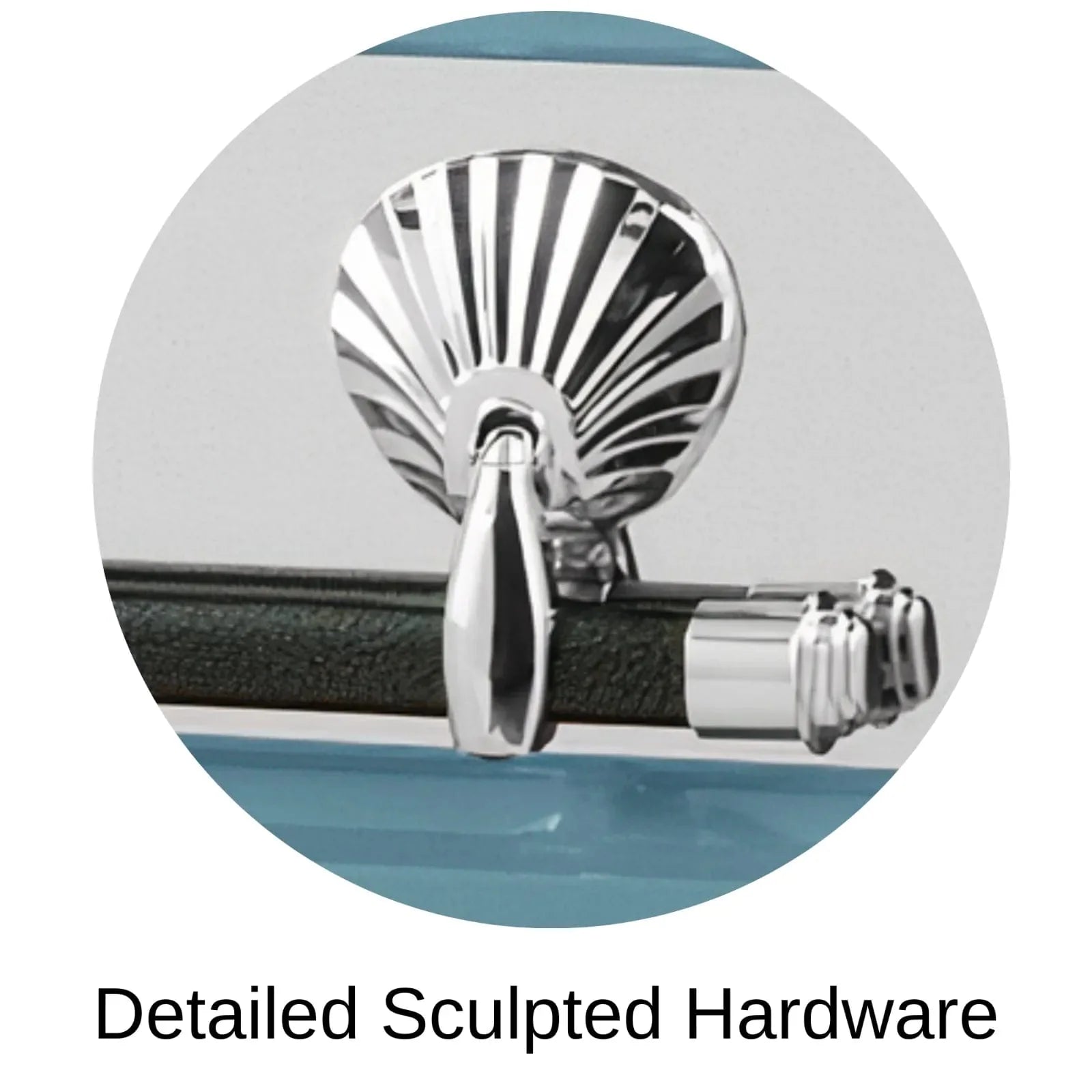 Detailed Sculpted Hardware Of Titan Reflection Series Casket 