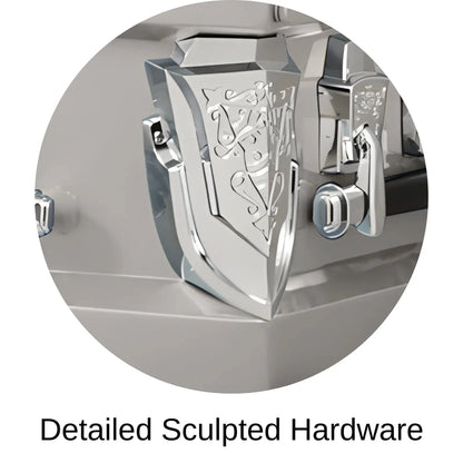 Detailed Sculpted Hardware Of Titan Cambridge Series Casket 