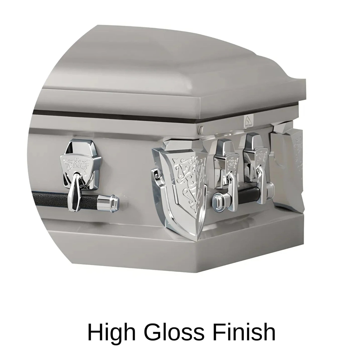 High Gloss Finish Of Titan Cambridge Series Casket 
