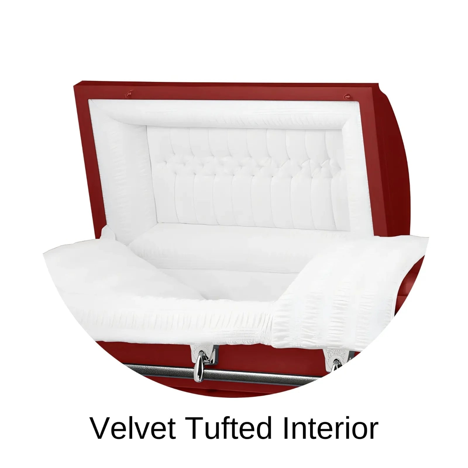 Velvet Tufted Head Panel Of Titan Cambridge Series Casket 