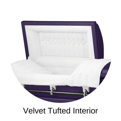 Velvet Tufted Head Panel Of Titan Cambridge Series Casket 