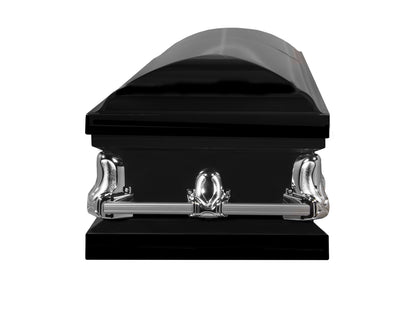 Orion Series | Black Steel Casket with White Interior - Titan Casket