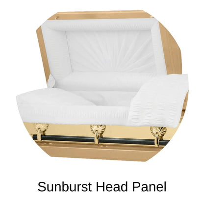 Sunburst Head Panel Of Titan Reflection Series Casket 