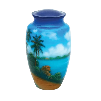 Hand Painted Urns - Paradise